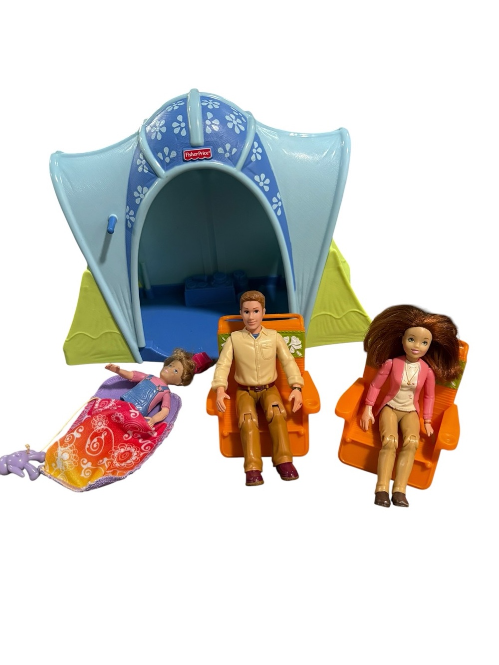 Fisher-Price Loving Family Dollhouse Tent Camping Set With 3 Figures